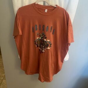 Coral color Arizona t shirt